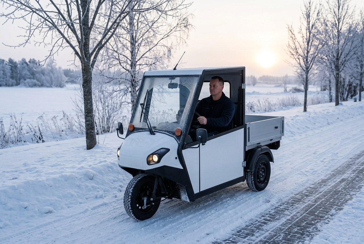 Primo i daglig drift på snötäckt nordisk väg